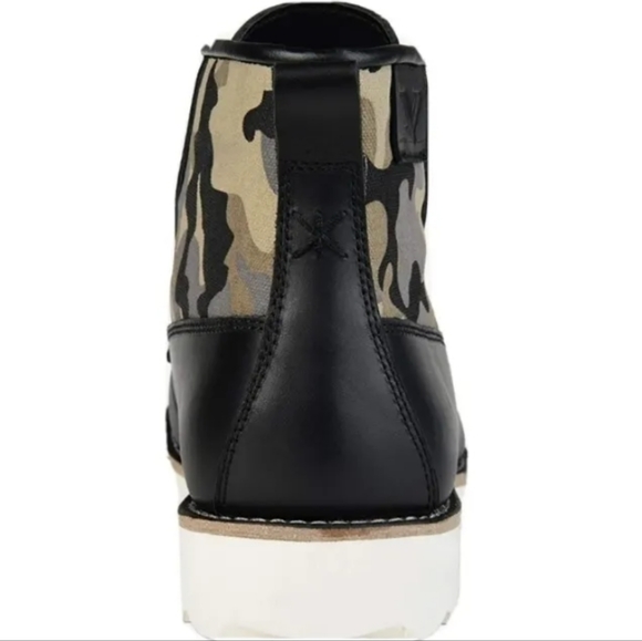 Territory Mens Leather Moc Toe Ankle Boots in Black - Picture 6 of 10